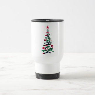 Christmas tree, travel mug