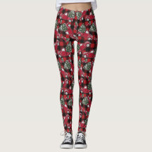 Christmas Tree Truck Pattern Leggings