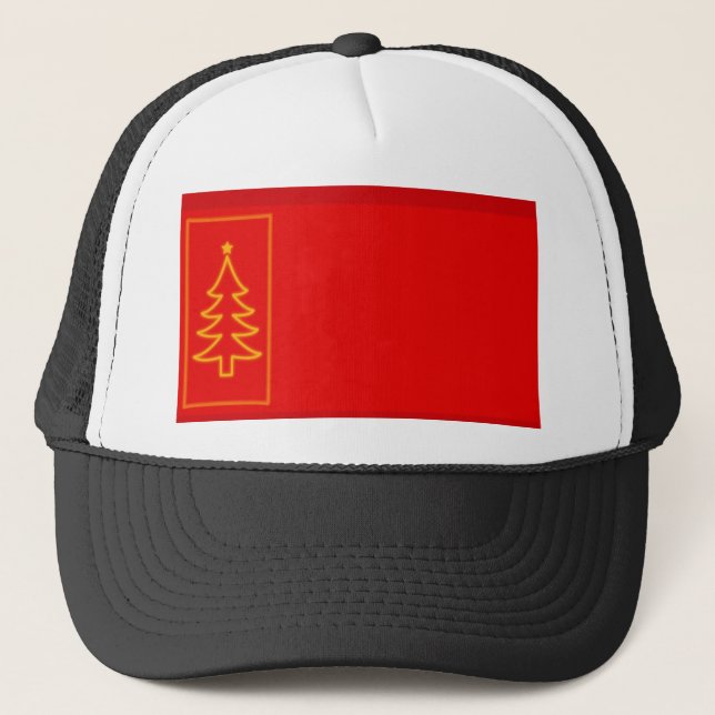 Christmas Tree Trucker Hat (Front)