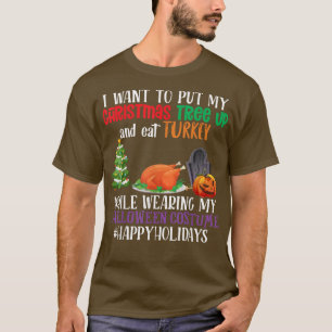 Christmas Tree Turkey, Happy Holidays, Christmas L T-Shirt