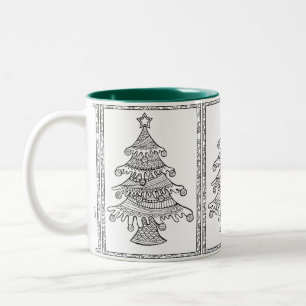 Christmas Tree Two Tone Mug
