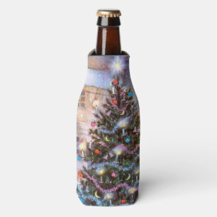 Christmas Tree Vintage Bottle Cooler