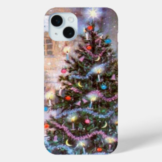 Christmas Tree Vintage iPhone 15 Mini Case