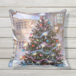 Christmas Tree Vintage Cushion