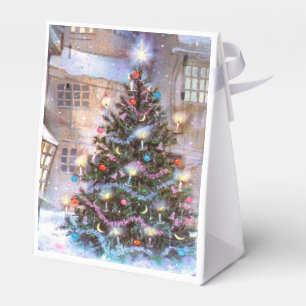 Christmas Tree Vintage Favour Box