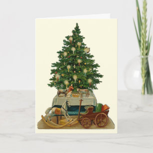 "Christmas Tree" Vintage Greeting Card