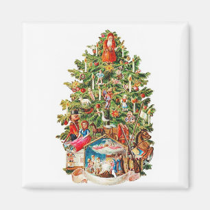 Christmas Tree Vintage Magnet