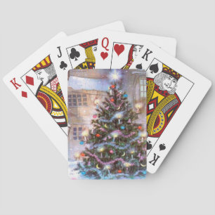 Christmas Tree Vintage Playing Cards