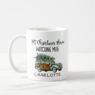 Christmas Tree Vintage Truck Christmas Movie Name Coffee Mug