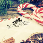 Christmas Tree Vintage Truck Return Address Stamp<br><div class="desc">Add a nostalgic touch to your holiday cards with our Christmas Tree Vintage Truck Return Address Stamp. This charming stamp features a classic vintage truck carrying a beautifully adorned Christmas tree, instantly evoking warm memories of yesteryears. Effortlessly personalise your envelopes and spread festive cheer to your loved ones with this...</div>