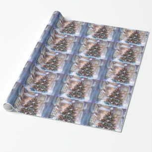 Christmas Tree Vintage Wrapping Paper