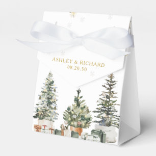 Christmas Tree Wedding Favour Box