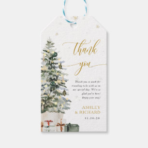 Christmas Tree Wedding Gift Tag