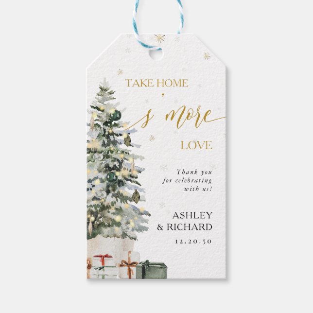 Christmas Tree Wedding Gift Tag (Front)