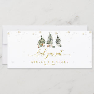 Christmas Tree Wedding Head Table Sign