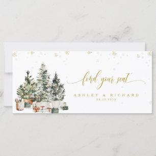 Christmas Tree Wedding Head Table Sign