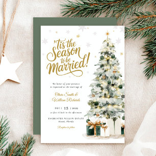 Christmas Tree Wedding Invitation