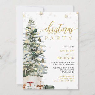 Christmas Tree Wedding Invitation