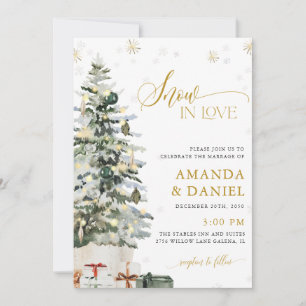 Christmas Tree Wedding Invitations
