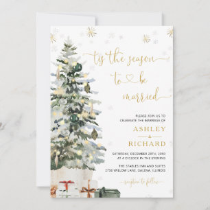 Christmas Tree Wedding Invitations