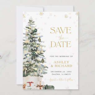 Christmas Tree Wedding Save The Date