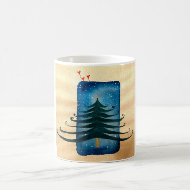 Christmas Tree White 325 ml  Classic White Mug (Center)