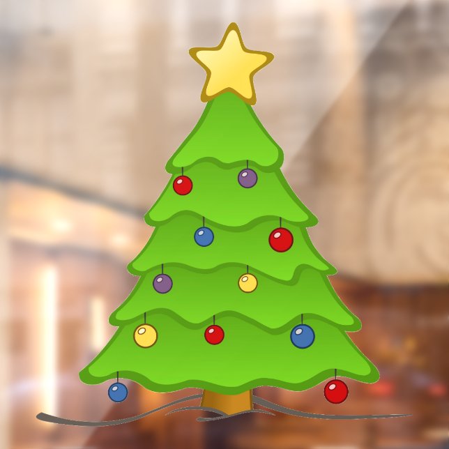 Christmas Tree Window Cling (Sheet 2)