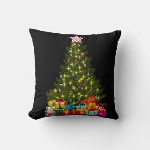 Christmas Tree with Black  Cushion