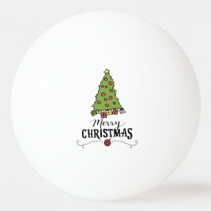 Christmas Tree with Gifts Decoration Ping Pong Ball