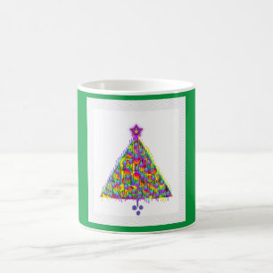 CHRISTMAS TREE WITH ORNAMENTS Green  Coffee Mug