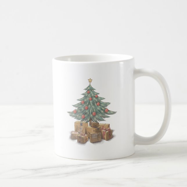 Christmas Tree with Packages Coffee Mug (Right)