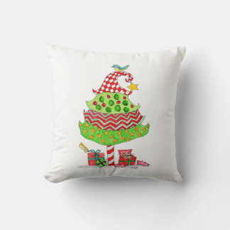 Christmas Tree with Presents and Cat Cushion