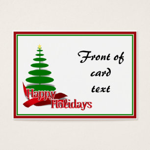 Christmas Tree with Red Ribbon