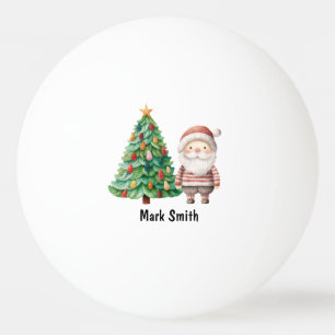 Christmas Tree with Santa Claus Ping Pong Ball