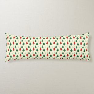 Christmas tree with star topper seamless pattern body cushion