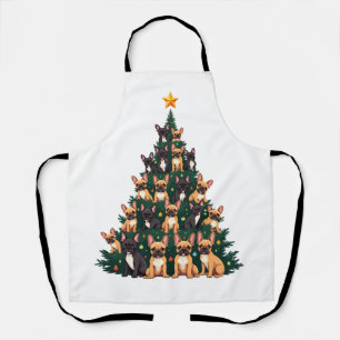 Christmas tree With Terrier dogs Xmas Gift Apron