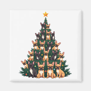 Christmas tree With Terrier dogs Xmas Gift Magnet