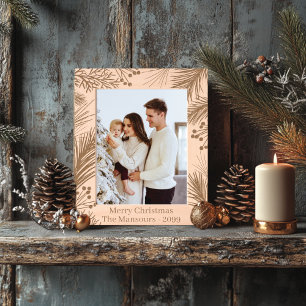 Christmas Tree Wooden  Etched Frames