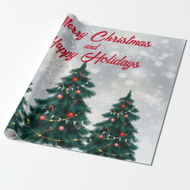 Christmas Tree  Wrapping Paper (Unrolled)