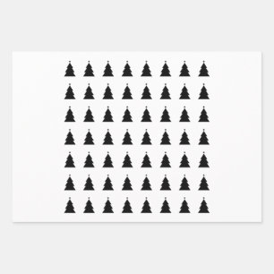 Christmas Tree Wrapping Paper Sheet