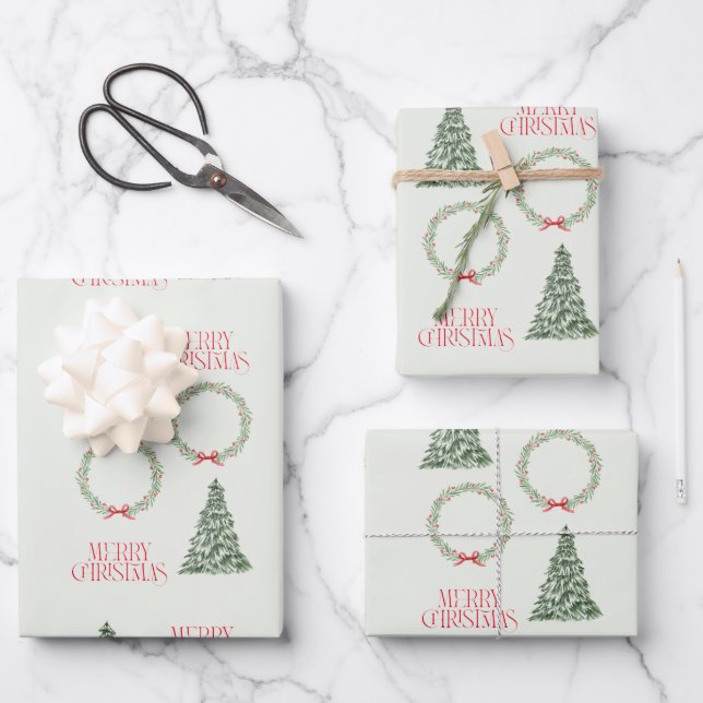 Christmas Tree Wrapping Sheet  (Front)