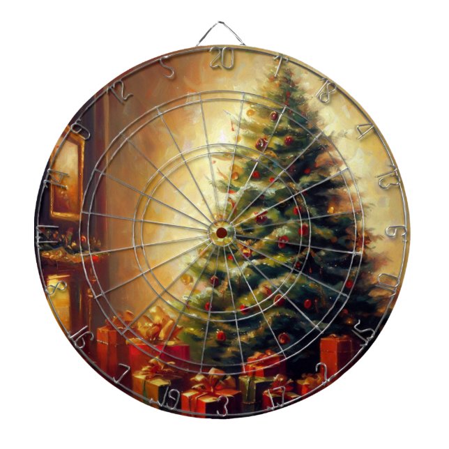 Christmas Trees (1) Dartboard (Front)