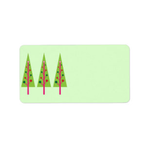Christmas Trees Address Label