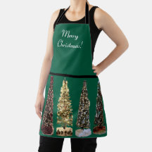 Christmas Trees, All-Over Print Apron