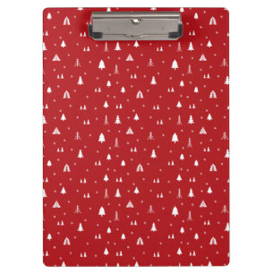 Christmas Trees and Snowflakes Clipboard