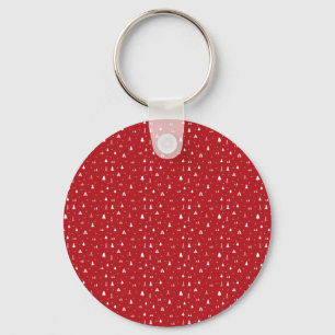 Christmas Trees and Snowflakes Keychain