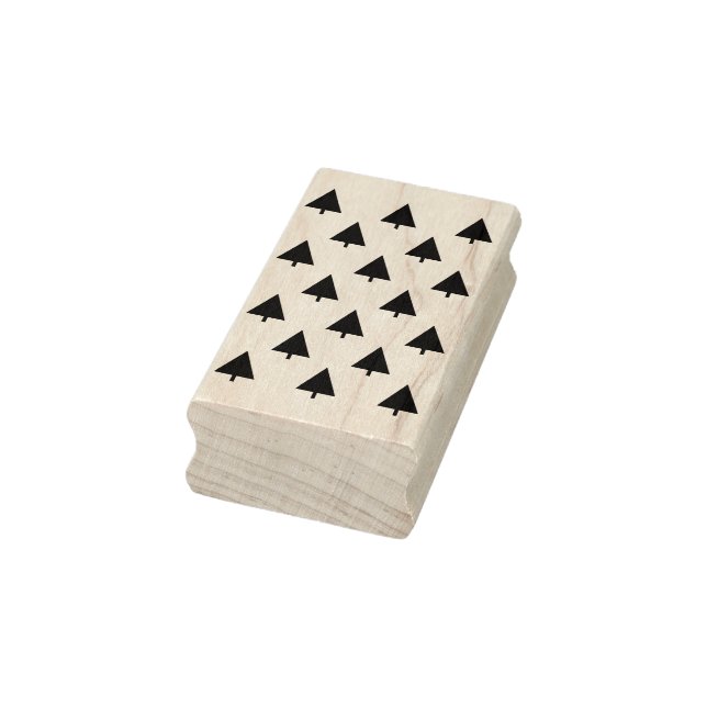 christmas trees art stamp (Stamp)