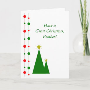 Christmas Trees Brother Christmas Holiday Card