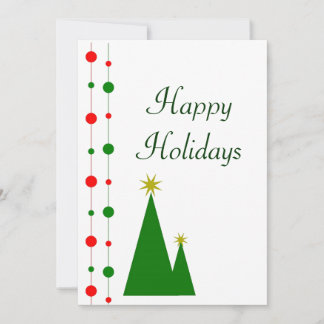 Christmas Trees Christmas Card