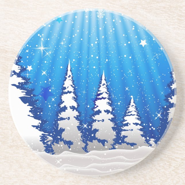 Christmas Trees Coaster (Front)